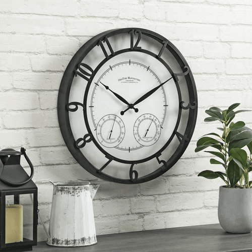 FirsTime & Co. Bronze Park Outdoor Wall Clock, Traditional, Analog, 18 x 2 x 18 in EasyOptionXY LLC