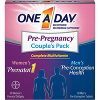 One A Day Pre-Pregnancy Couple's Pack Multivitamin; 30+30 Count EasyOptionXY LLC