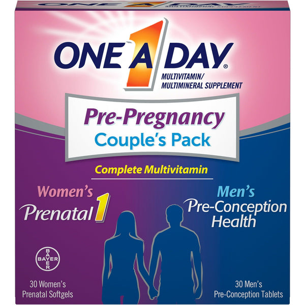 One A Day Pre-Pregnancy Couple's Pack Multivitamin; 30+30 Count EasyOptionXY LLC