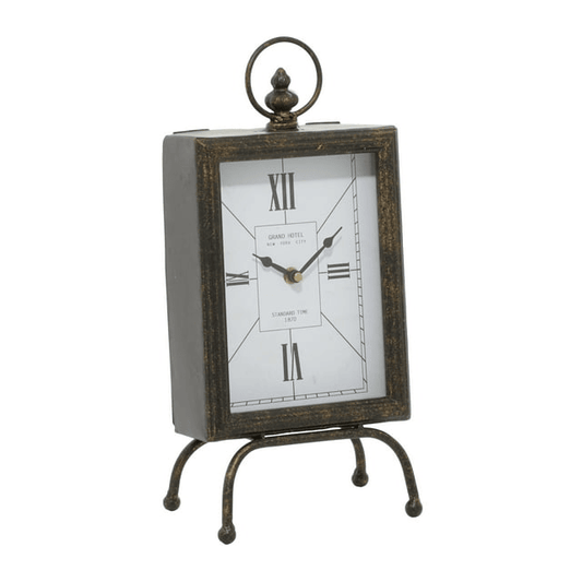 DecMode 14" Brass Metal Standing Stopwatch Clock EasyOptionXY LLC