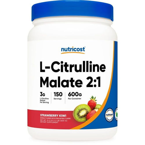 Nutricost L-Citrulline Malate 2:1 Powder 600 Grams (Strawberry Kiwi)- Pre-Workout Supplement EasyOptionXY LLC