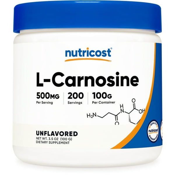 Nutricost L-Carnosine Powder 100 Grams (200 Servings) - Non-GMO Supplement EasyOptionXY LLC