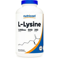 Nutricost L-Lysine 1000mg, 500 Capsules - 500mg Per Capsule, Health Supplement EasyOptionXY LLC
