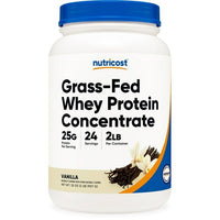 Nutricost Grass-Fed Whey Protein Concentrate Powder (Vanilla) 2LBS EasyOptionXY LLC