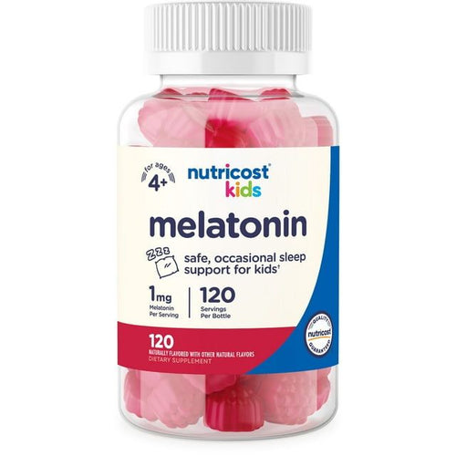 Nutricost Kids Melatonin Gummies 1mg, 120 Strawberry Gummies EasyOptionXY LLC
