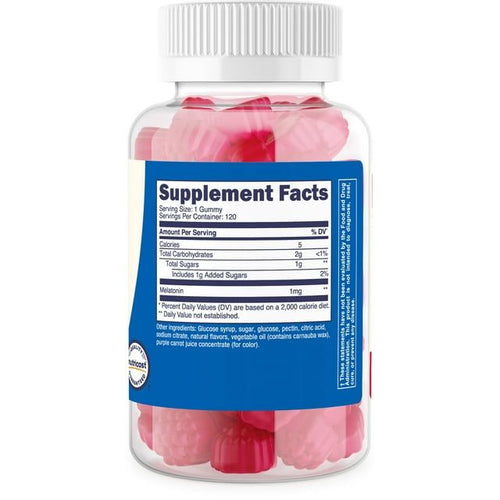 Nutricost Kids Melatonin Gummies 1mg, 120 Strawberry Gummies EasyOptionXY LLC