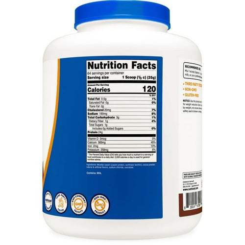 Nutricost Casein Protein Powder 5lb Chocolate - 100% Micellar Casein EasyOptionXY LLC