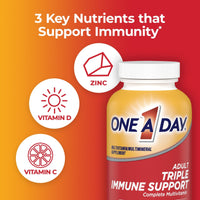 One A Day Triple Immune Support Complete Multivitamin; 100 Count EasyOptionXY LLC