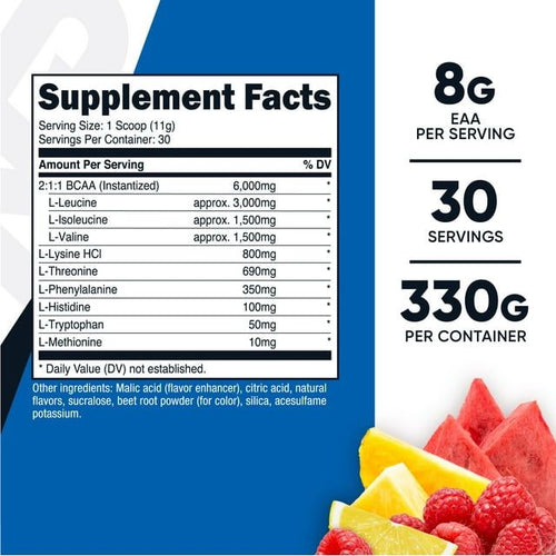 Nutricost EAA Powder 30 Servings (Fruit Punch) - Essential Amino Acids - Non-GMO EasyOptionXY LLC