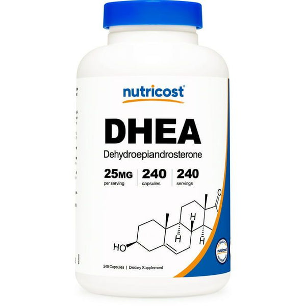 Nutricost DHEA 25mg, 240 Capsules - Gluten Free, Non-GMO Supplement EasyOptionXY LLC