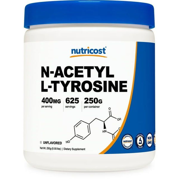 Nutricost N-Acetyl L-Tyrosine (NALT) Powder 250 Grams, Unflavored Supplement EasyOptionXY LLC