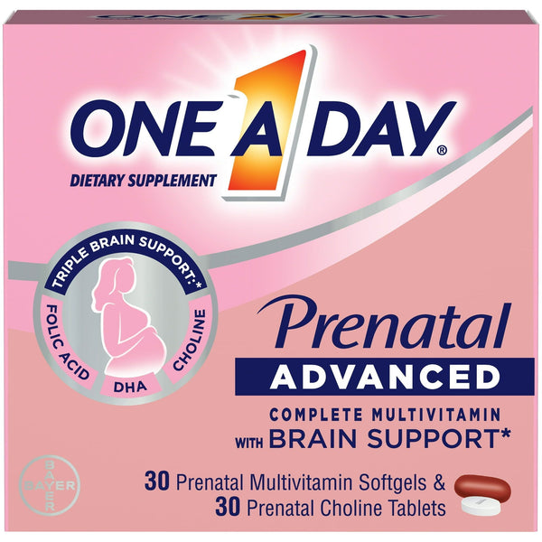 One A Day Advanced Prenatal Multivitamin with Choline; 30+30 Count EasyOptionXY LLC