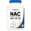 Nutricost N-Acetyl L-Cysteine (NAC) 600mg, 240 Vegetarian Capsules, Supplement EasyOptionXY LLC