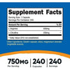 Nutricost L-Arginine L-Citrulline Complex 750mg, 240 Capsules - Non-GMO Supplement EasyOptionXY LLC