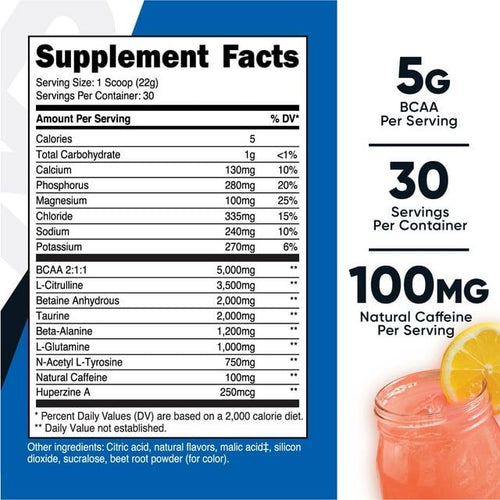 Nutricost Intra-Workout Powder, 30 Servings (Pink Lemonade) - Non-GMO Supplement EasyOptionXY LLC