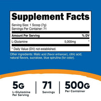 Nutricost L-Glutamine Powder 500 Grams (Blue Raspberry) - Health Supplement EasyOptionXY LLC