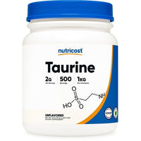 Nutricost Taurine Powder 1KG, 500 Servings - Non GMO, Supplement EasyOptionXY LLC