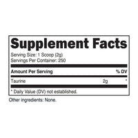 Nutricost Taurine Powder 1KG, 500 Servings - Non GMO, Supplement EasyOptionXY LLC
