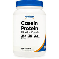 Nutricost Casein Protein Powder 2lb - Micellar Casein (Unflavored) EasyOptionXY LLC