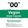 Nutricost Vegan Empty Capsules Size 00 - Clear Empty Plant-Based Capsules (500 ct) - Kosher, Halal, Non-GMO, Soy Free, Gluten-Free, Vegetarian EasyOptionXY LLC
