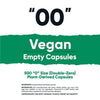 Nutricost Vegan Empty Capsules Size 00 - Clear Empty Plant-Based Capsules (500 ct) - Kosher, Halal, Non-GMO, Soy Free, Gluten-Free, Vegetarian EasyOptionXY LLC