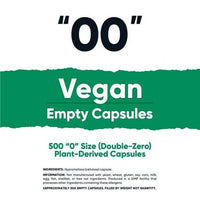 Nutricost Vegan Empty Capsules Size 00 - Clear Empty Plant-Based Capsules (500 ct) - Kosher, Halal, Non-GMO, Soy Free, Gluten-Free, Vegetarian EasyOptionXY LLC