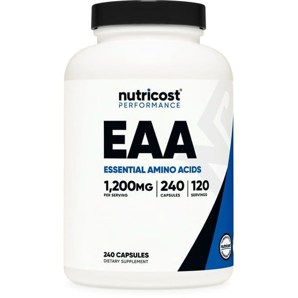 Nutricost EAA Capsules 1200mg, 120 Servings, 240 Capsules - Essential Amino Acids - Non-GMO, Gluten Free & Vegan EasyOptionXY LLC