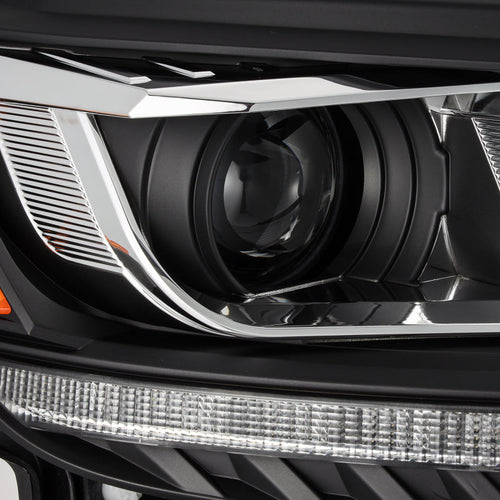 AlphaRex 19-23 Ford Ranger LUXX-Series LED Projector Headlights Black OffRoadUSA.com