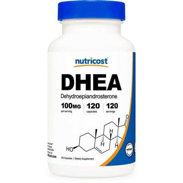 Nutricost DHEA 100mg, 120 Capsules - Gluten Free, Soy Free, Non-GMO, Supplement EasyOptionXY LLC