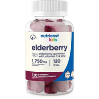Nutricost Kids Elderberry Gummies (50mg) with Zinc & Vitamin C, 120 Gummies EasyOptionXY LLC
