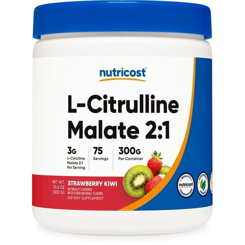 Nutricost L-Citrulline Malate Powder 2:1 Supplement, 300 Grams (Strawberry Kiwi) EasyOptionXY LLC