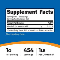 Nutricost Vitamin C Supplement Powder (Pure Ascorbic Acid Powder) .5 lb (8oz) EasyOptionXY LLC