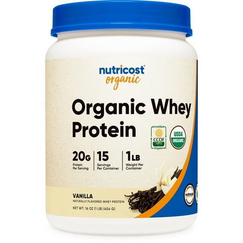 Nutricost Organic Whey Protein Powder (Vanilla) 1LB - Non-GMO EasyOptionXY LLC