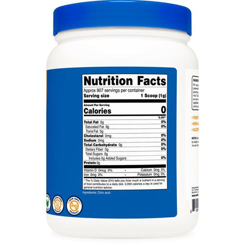 Nutricost Citric Acid Powder (2LB) - Non-GMO, Gluten Free Supplement EasyOptionXY LLC