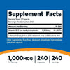 Nutricost Vitamin B12 (Methylcobalamin) 1000mcg, 240 Capsules - Non-GMO, Gluten Free EasyOptionXY LLC