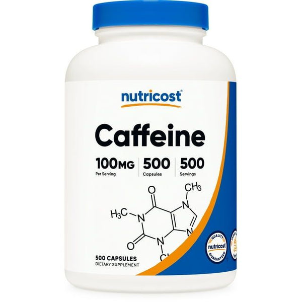 Nutricost Caffeine Capsules 100mg, 500 Capsules - Non-GMO, Gluten Free Supplement EasyOptionXY LLC