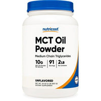 Nutricost MCT Oil Powder 2LBS (32oz) - Zero Net Carbs Supplement EasyOptionXY LLC