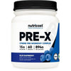 Nutricost Pre-X Xtreme Pre-Workout Complex Powder, Blue Raspberry, 60 Servings, Vegetarian, Non-GMO and Gluten Free EasyOptionXY LLC