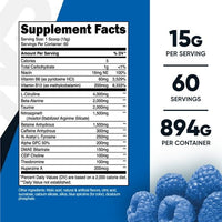 Nutricost Pre-X Xtreme Pre-Workout Complex Powder, Blue Raspberry, 60 Servings, Vegetarian, Non-GMO and Gluten Free EasyOptionXY LLC