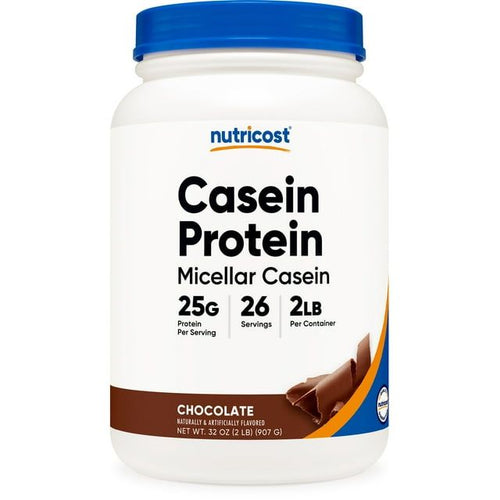 Nutricost Casein Protein Powder 2lb Chocolate - 100% Micellar Casein EasyOptionXY LLC