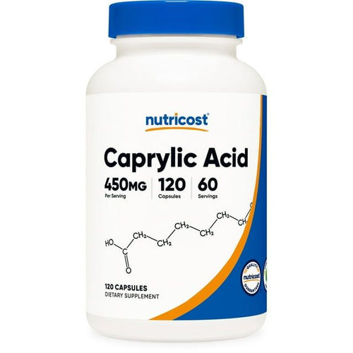 Nutricost Caprylic Acid Capsules, 450 mg, 60 Servings - Vegetarian, Non-GMO and Gluten Free - 120 Capsules with 225mg Each EasyOptionXY LLC