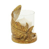 DecMode Gold Glass Bird Feather Pillar Hurricane Lamp EasyOptionXY LLC