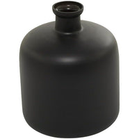 The Novogratz 12" Black Glass Vase EasyOptionXY LLC