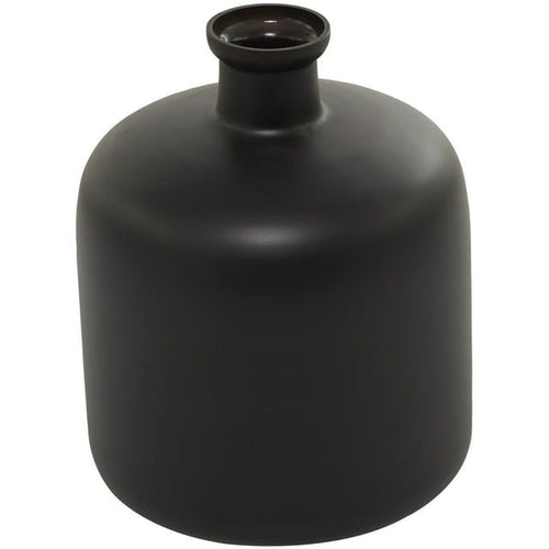 The Novogratz 12" Black Glass Vase EasyOptionXY LLC