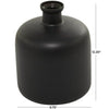 The Novogratz 12" Black Glass Vase EasyOptionXY LLC