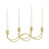 CosmoLiving by Cosmopolitan 4 Holder Gold Metal Candelabra EasyOptionXY LLC
