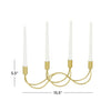 CosmoLiving by Cosmopolitan 4 Holder Gold Metal Candelabra EasyOptionXY LLC