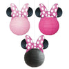 Minnie Mouse Round Paper Lanterns, 3ct EasyOptionXY LLC