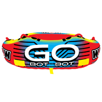 WOW Watersports Go Bot 3 Person Towable Water Tube For Pool and Lake (18-1050) Jupiter Gear