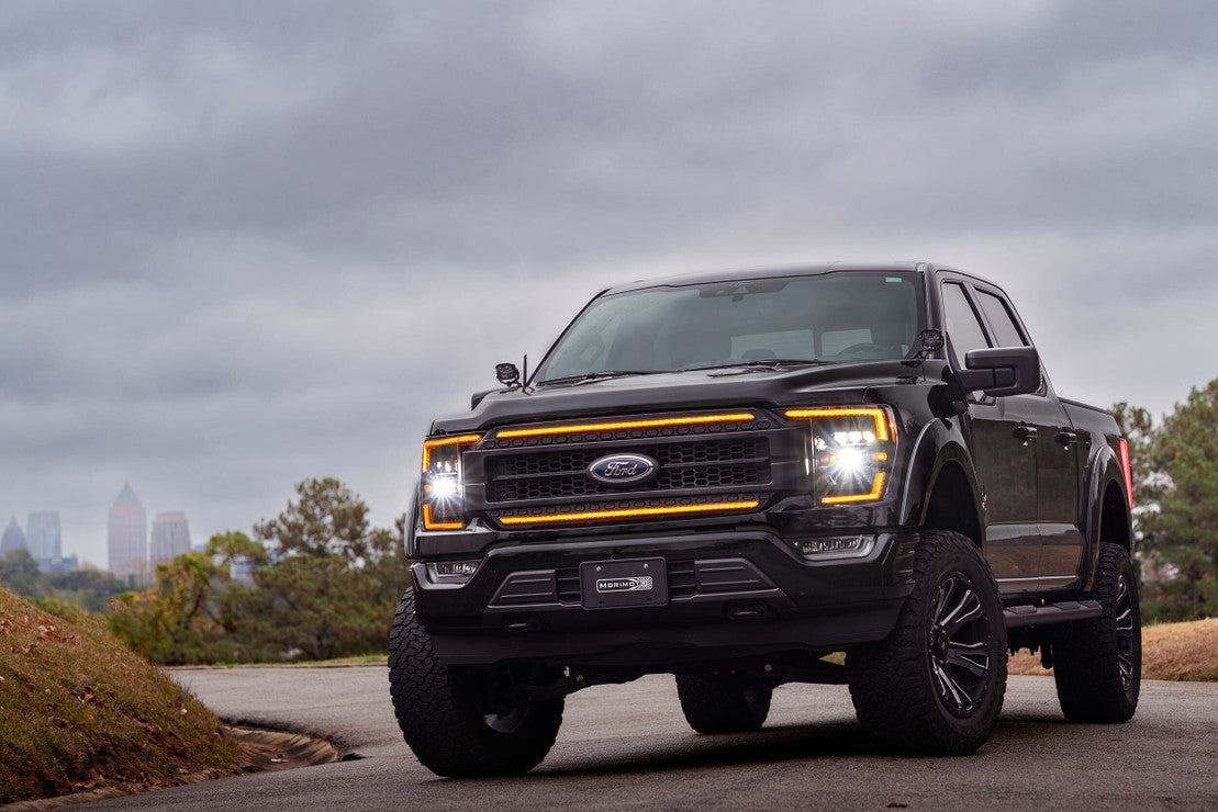 Morimoto Ford F-150 (21-23) XB Hybrid LED Headlights - Amber DRL